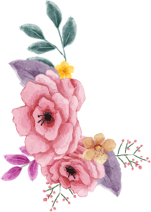 Beautiful flowers curl upwards